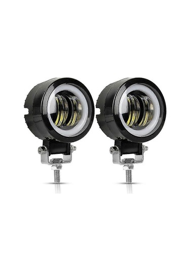 Zarif Motosiklet Işığı 3 İnç 7d 20w Yuvarlak Diyaframlı Otomatik Motosiklet Led Çalışma Işığı Led Bakım Spot Işığı Çok Renkli