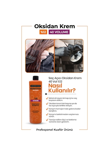 Morfose %12 Volüm 40 Oksidan Krem 1 L