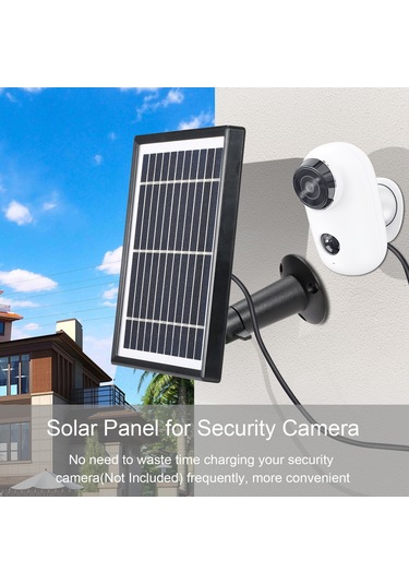 Reedark Güneş Enerjili Dış Mekan Güvenlik Kamerası Şarj Paneli - 5.5v 4w, 3m Kablolu, 360 Ayarlanabilir, Su Geçirmez Kamera Hariç