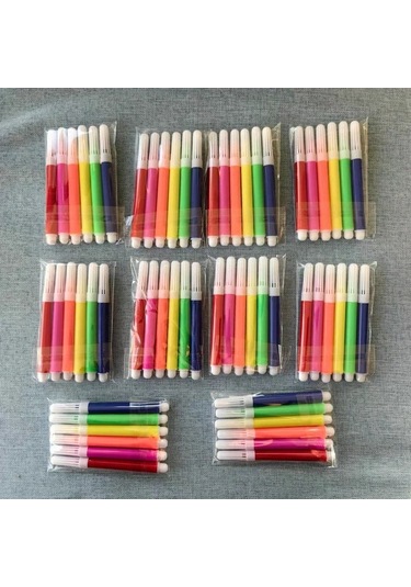 Fochsia 60lı 6 Renk Mini İşaretleme Kalemleri Seti Çizim Not Okul