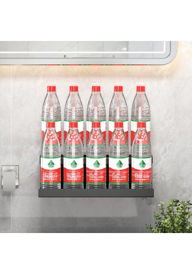 Dianziye Duvar Tipi Diş Fırçası Tutucusu - Delme Yok Kurulum, Elektrikli/ağır Diş Fırçası Uyumlu, Multifonksiyonel, Siyah, 20cm - Banyo Düzenleyici Diğer