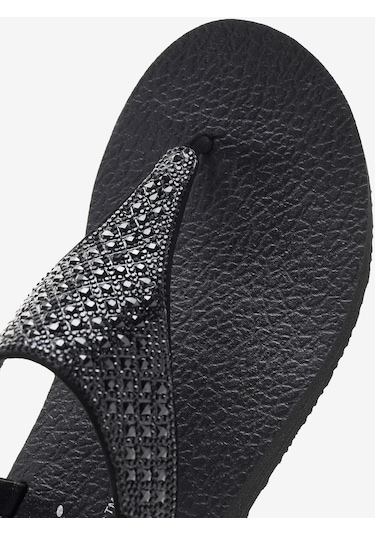 Skechers Meditation - Rockstar Kadın Siyah Sandalet 119770 Bbk Siyah Skechers Meditation - Rockstar Kadın Siyah Sandalet 119770 Bbk Siyah