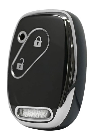 Honda Civic Jazz Cr-v Accord 2 Buton Nano Anahtar Kılıfı Siyah-gümüş