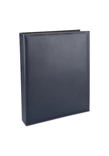 Suni Deri Mekanizmalı 10 Gözlü 500 Kart Kapasiteli İndeksli Kartv Siyah