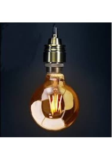 Ecolite E27 Duylu G95 7.5 W Rustik Glop Ampul Gold