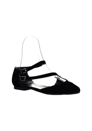 Fox Shoes Siyah Kadın Babet D726016902