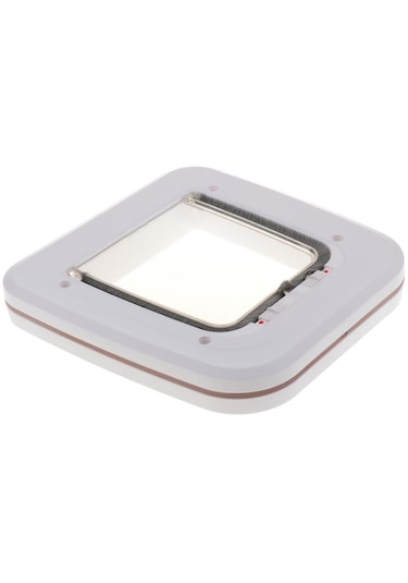 Homyl Abs Pet Kedi Küçük Köpek Manyetik Kilit Flap Beyaz