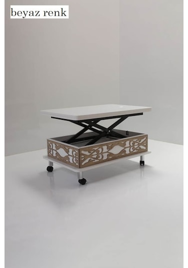 Kolexonline Akıllı Sihirli Sehpa 3 Kademeli Orta Sehpa Yemek Masa