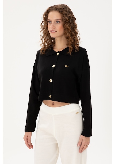 U.s. Polo Assn. Kadın Siyah Hırka Triko 50297152-vr046 Siyah