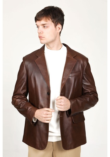 Dericlub Erkek Venedik Kruvaze Yaka Hakiki Deri Blazer Ceket Camel Antik Camel Antik Camel Dericlub Erkek Venedik Kruvaze Yaka Hakiki Deri Blazer Ceket Camel Antik Camel Antik Camel