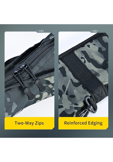 Leo 28247 140 Cm Olta Kamışı Taşıma Omuz Çantası Olta Kılıfı Naylon Kumaş Depolama Kılıfı Organizatör