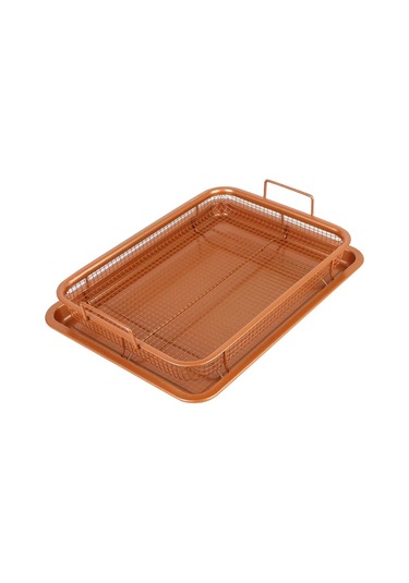 Yapışmaz Cips Sepeti Izgara Çıtır Örgü Yağ Kızartma Fırın Tepsisi Bakır Fırın Hava Fritöz Barbekü Paslanmaz Çelik Fırın Tepsisi Mutfak Aletleri Altın