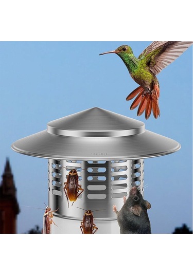 Suntek Yuvarlak Baca Kapağı Ev Yağmur Geçirmez Egzoz