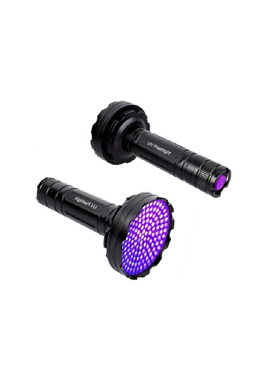 128 Led UV Mor işik Fener Sah-Te Para Bakteri Ultraviyole İdrar Siyah