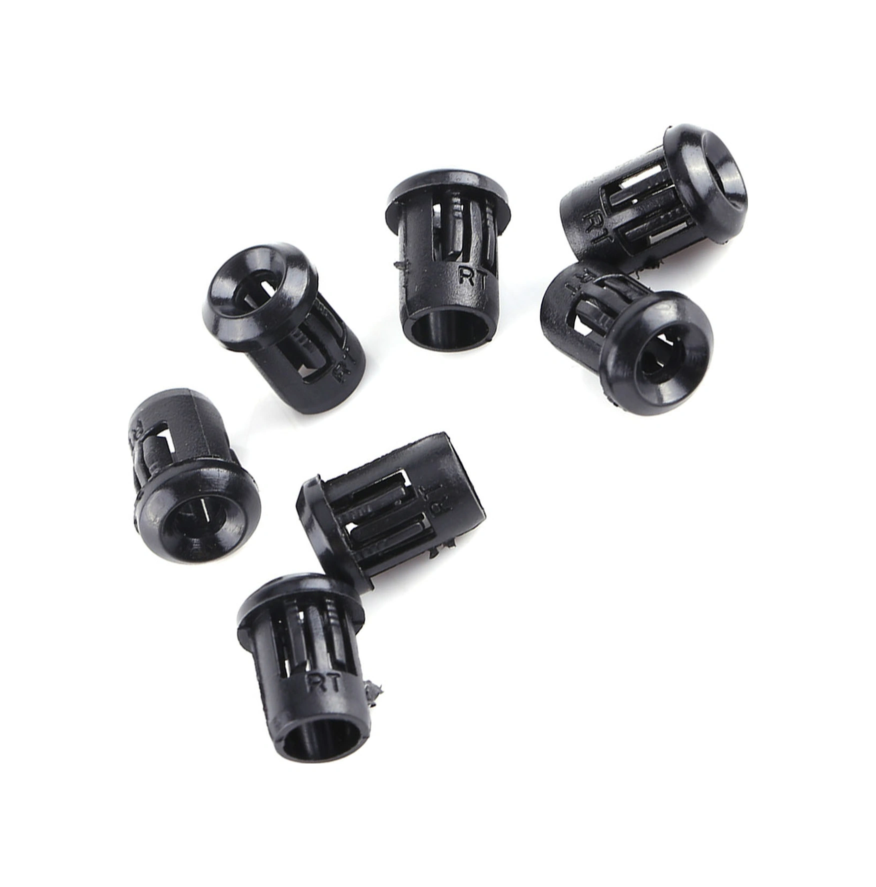 Tenfowee 50 Adet Siyah Nylon Led Tutucu - 5mm Iç Çaplı, Tahta Montajı İçin Dayanıklı Ve Kaliteli Malzeme