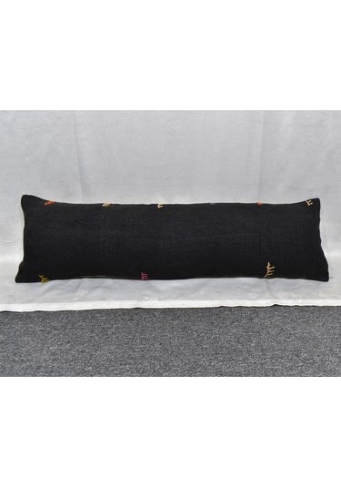 Zehra Abla Halı Yeni El Dokuma Dekoratif Lumbar Kilim Kırlent Yastık Kılıfı 6686 Çok Renkli