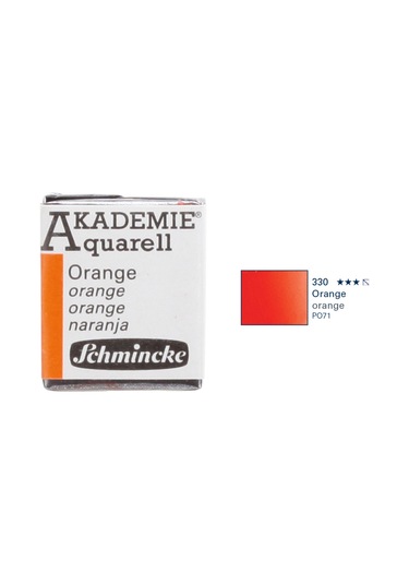 Schmincke Akademie Aquarell Suluboya 1/2 Tablet Orange