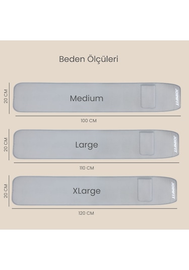 Joinfit Termal Sauna Bel Göbek Eritme Incelme Terleme Korsesi Termal Sauna Kemer Xlarge Gri