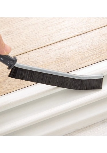 Dancemonkey Banyo Uzun Boşluk Fırçası Mutfak Fayansı Temizleme Çok Fonksiyonlu Fırça - Siyah