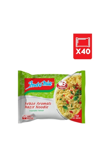 Indomie Sebze Çeşnili Noodle 40 x 75 G