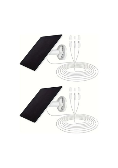 Besthome1 Beyaz 5w Güneş Paneli Şarj Cihazı Mikro Usb, Ip65 Su Geçirmez, 360 Dönümlü, 305m Kablo