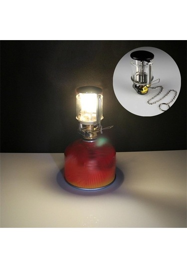 Pazly Kamp Gaz Lambası Feneri - Dış Mekan Asılı Lamba - Yüksek Kalite, Rüzgar Geçirmez, Mini Boyut Çok Renkli