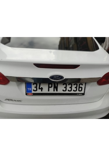 Ford Focus 3 Sedan 2012 2017 Bagaj Çıtası Paslanmaz Çelik Krom