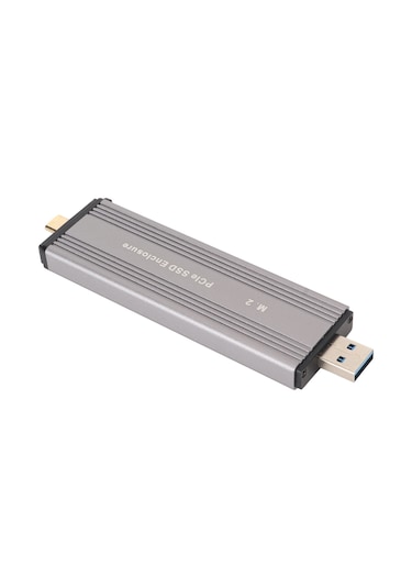 Xindoker Alüminyum M.2 Nvme/sata Ssd Kutusu, Usb3.2 Gen2 Type-c, 10gbps Hız, Jms583 Çip, 2230/2242/2260/2280 Desteği Ssd Dahil Değil