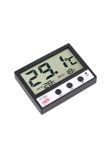 Geeroyoo Dijital Akvaryum Termometresi Lcd Ekran, C/ F Geçiş, Yüksek/düşük Alarmlı Balık Tankı Su Sıcaklığı İzleme Jzr-gy