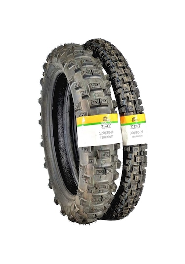 Mondial  Honda  Yamaha  Hero X Pulse  120/80-18 Ve 90/90-21 Tt Tubetype Lastik Seti