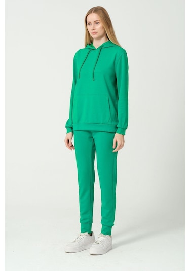 Kadın Yumuşak Kumaş Eşofman Takımı Eşofman Altı Ve Sweatshirt Çok Renkli