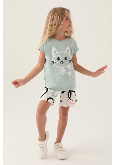 Roly Poly 3397 Cat Kız Çocuk Şort Takım