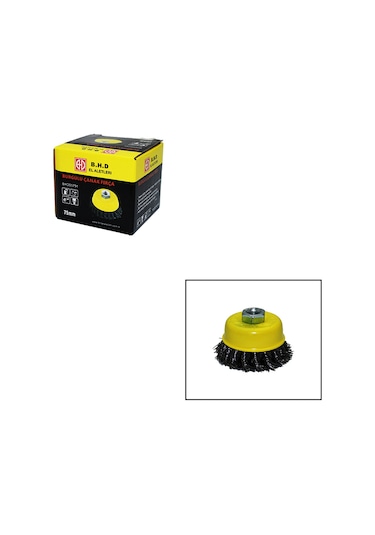 75mm Burgulu Çanak Fırça