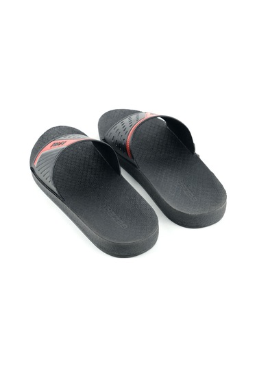 Gezer Erkek Yazlık Pu Taban Suni Deri Islak Zemine Uygun Ev Bahçe Havuz Plaj Terlik Kırmızı
