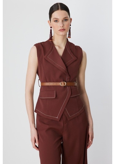 On Fashion Yelek 810 Kahve