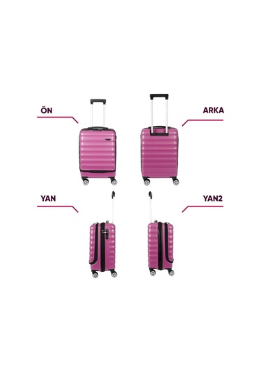 Vegmann Wave Laptop Bölmeli Violet Kabin Boy Valiz Violet