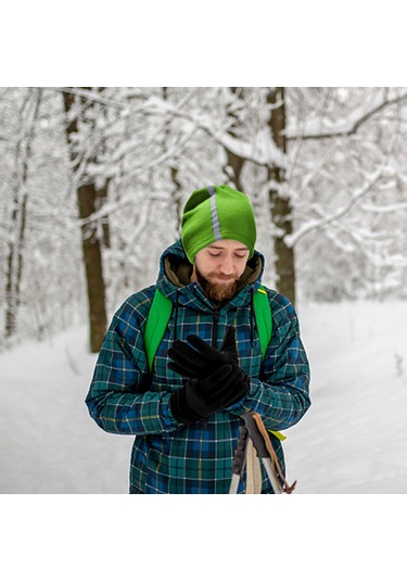 Wezone Kışlık Polar Boyunluk - Rüzgar Geçirmez, Yansıtıcı, Kayak Ve Bisiklet İçin Florasan Yeşil