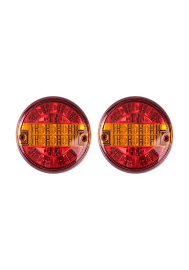 Tır Dorse Çekici Led Arka Stop Lambası 2 Adet 24 Volt Yuvarlak St
