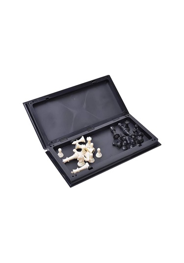 Klasik Katlanır Manyetik Satranç Takımı Okullar Seyahat İçin Satranç Takımı 2'li Dama Satranç Seti 2