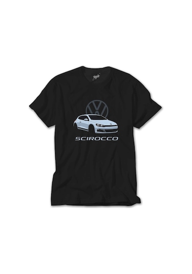 Volkswagen Scirocco Siyah Tişört Siyah