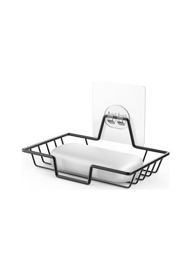 Novahub Siyah Sabunluk Tutucu, Sondajsız Sabun Bar Tutucu, 304 Paslanmaz Çelik Sabunluk, Ev Çiftlik Evi Duvara Monte Sabunluk Siyah