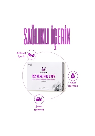 Vitisfera Resveratrol Caps Kür Seti 4'lü