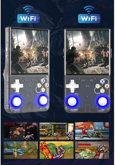 R36 Ultra El Oyun Konsolu 4'' Ips Ekran 64 Gb Linux Sistem 21.000 Oyun - Siyah