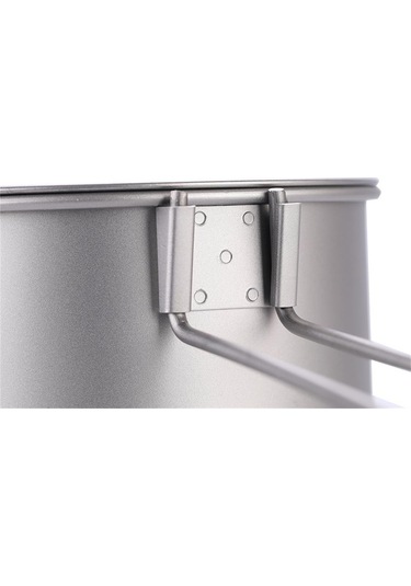 Lixada Kapaklı Ve Saplı Ti Su Bardağı Açık Kamp Çay Bardağı Gümüş