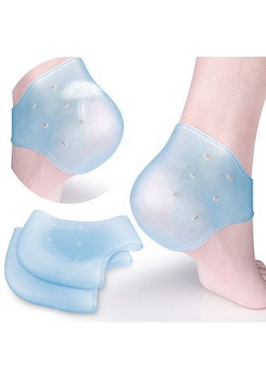 Topuk Koruyucu Silikon Çorap Çatlak Önleyici, Rahat Yumuşak Ped