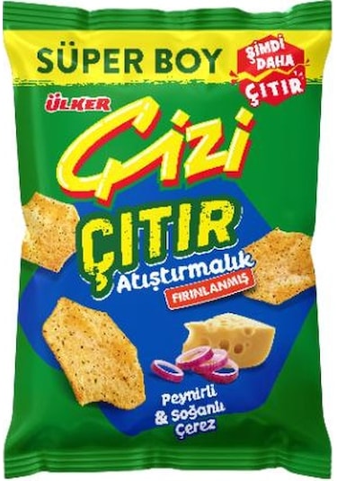 Çizi Çıtır - Peynir&soğan Aromalı - Süper Boy - 120 Gram - 10 Adet