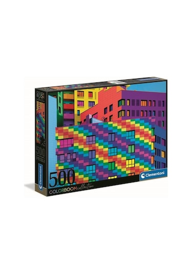 Clementoni - 500 Parça Colorboom Yetişkin Puzzle - Squares