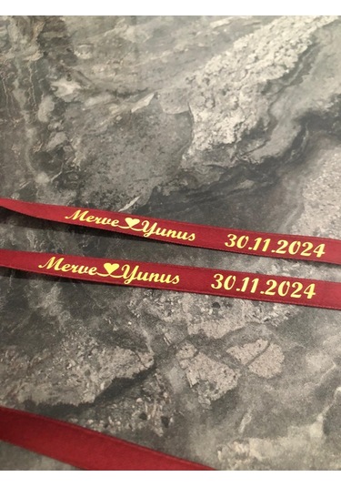 İsimli Söz Nişan Kurdelesi B-