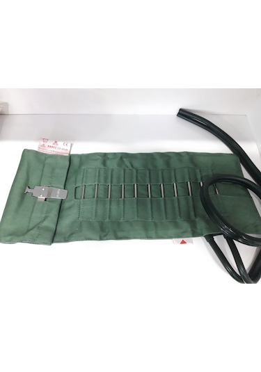 Erka Muadili Tansiyon Aleti Manşonu Kancalı Yeşil Çift Hortumlu