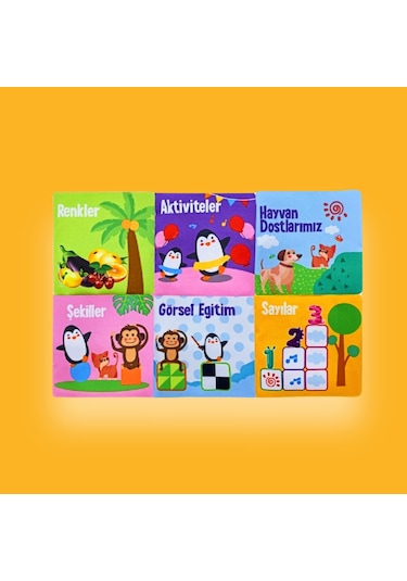 Bez Kitap Seti Bebeğimin İlk Kitapçık Seti Hışırtılı Kitap Seti